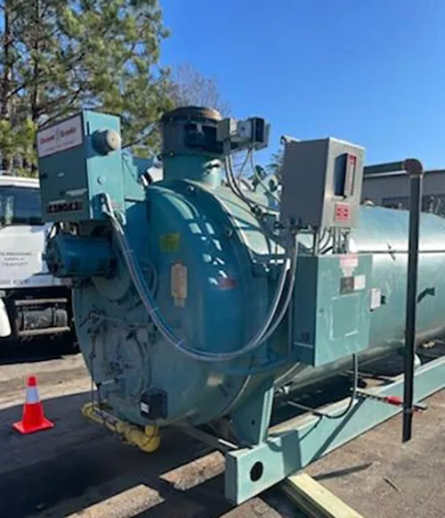 Cleaver Brooks 200 HP, Model CB 700-200-125, 125HW, 8,370,000BTU