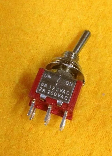 ON-OFF-ON DP Mini toggle switch 2A@240V 5 Yr Wty