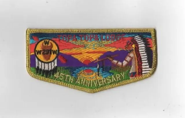 Topa-Topa 291 45th Anniversary Flap GMY Bdr. Ventura County Council [MK-5738]