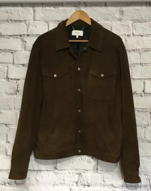 David Beckham Brown Suede Trucker Jacket Custom Made Size S M L XL 2XL 3XL