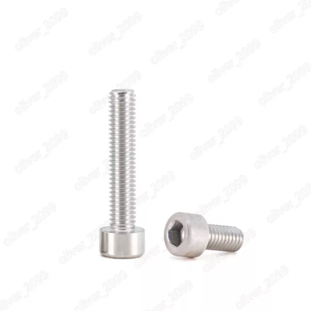 Aluminum Alloy 6063 DIN912 Hex Socket Bolt Cap Head Screw M2 M3 M4 M5 M6 M8 M10