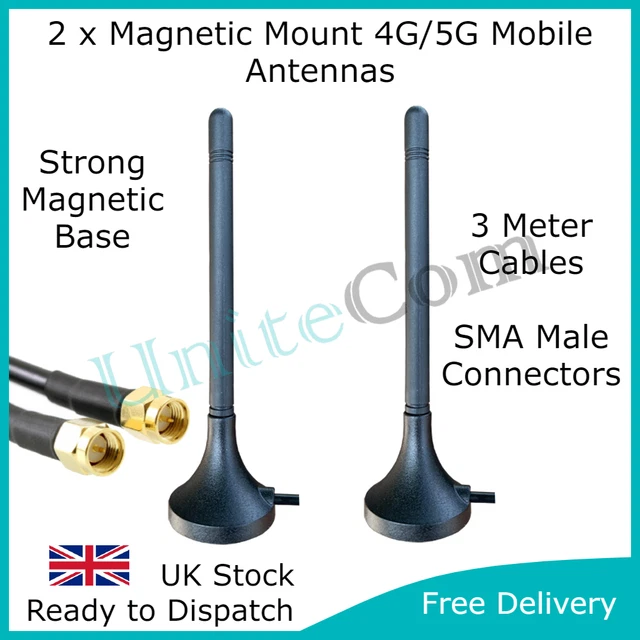 2 X 4G/5G Mount Antenna Broadband Router Booster Huawei B315