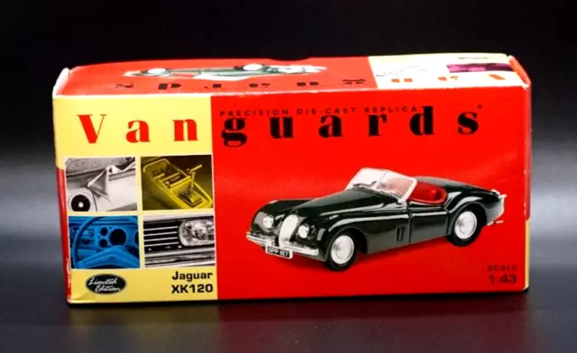 VANGUARDS 1/43  JAGUAR XK120 Battleship Grey, New in Box