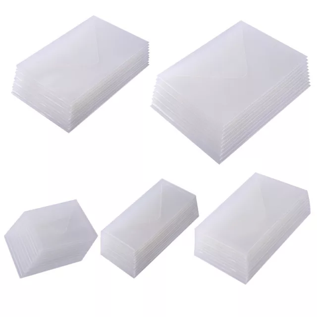10pcs/Set Transparent Plastic Storage Bags for Scrapbooking Cutting Dies Holders