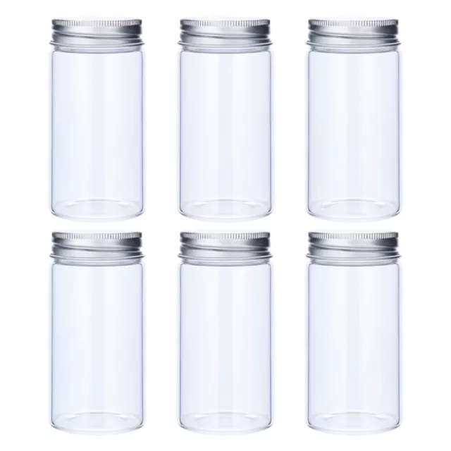 6 Pcs Grain Cans Candy Jars Cereal Keeper Xmas Containers for Food Screw