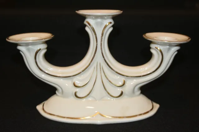 Antique 1930s Koenigszelt Silesia Germany Porcelain Candle Holder 7092 43