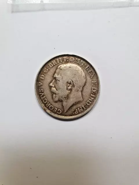 King George V. One Florin 1916. WW1 Coin