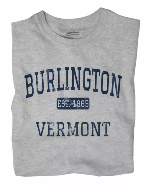 Burlington Vermont VT T-Shirt EST