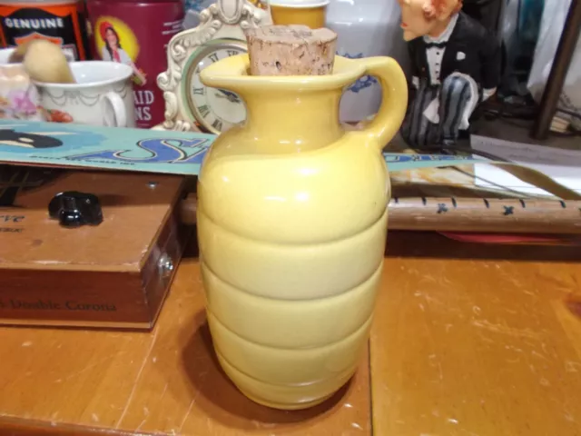 Vintage Yellow MCM Frankoma Pottery Honey Crockware Pitcher #831