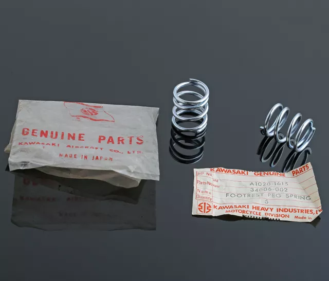 Kawasaki H1 500 H1 Mach Iii 1969-71,Footrest Springs(2) 34006-002 Nos