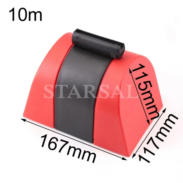 New 10M RED Retractable barrier tape safety crowd control warning sign belt type 3
