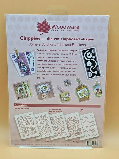 Chippies, colección artesanal de carpintería. Formas de aglomerado troquelado.