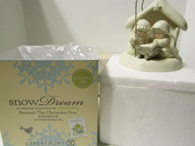 Dept. 56, Snowbabies Snow Dream - BENEATH the CHRISTMAS STAR #4037333 Nativity