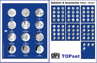 Safe 7310-4 Allemand pièces commémoratives 2008-2010 Topset feuilles monnaie