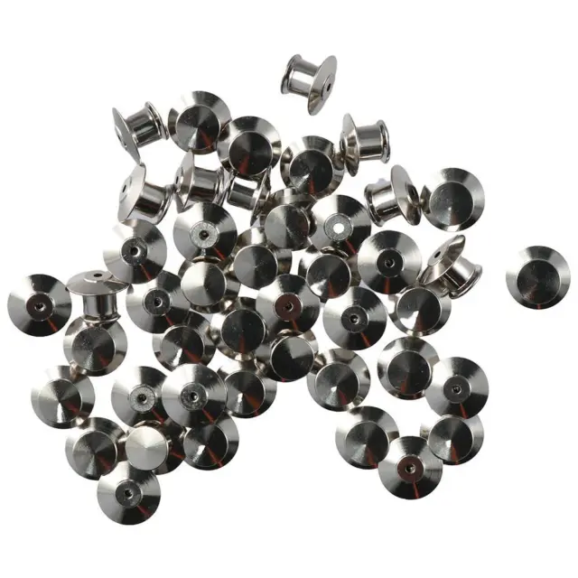 100pc Metal Locking Pin Back Brooch Badge Holder Lapel Base For DIY  Jewellery Material Making Supply Craft Accessories Handmade