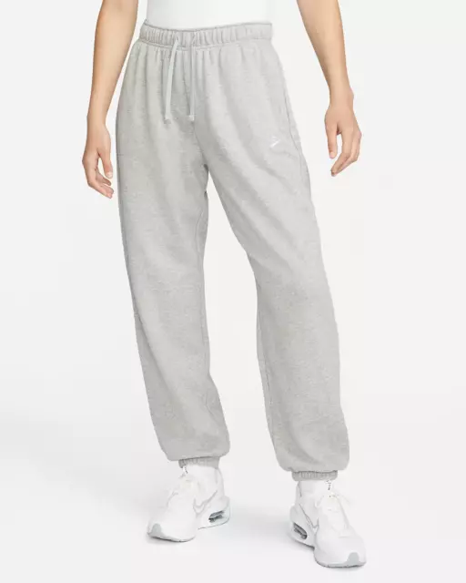 Nike  Fleece Women's Mid-Rise Oversized Sweatpants GRAY DQ5800-063 MEDIUM