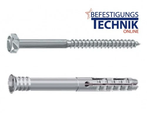 10 x 200 mm tasselli universali per telaio tasselli per facciata tasselli per carichi pesanti con testa esagonale di