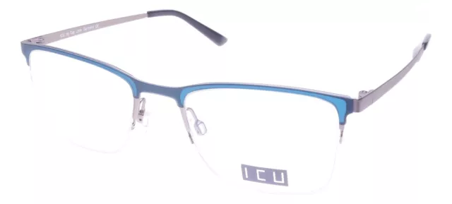 ICU mod 58120 col 1 unisex Brille Metall Blau