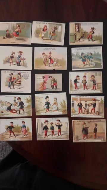 lot de 56 chromos XIXème divers litho bataille 3