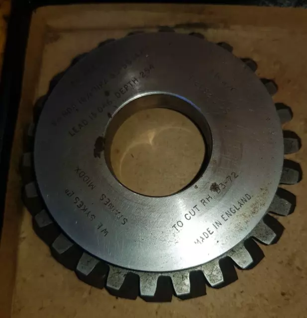 Gear skiving shaper cutter 26T 9 1/4 NDP 16 1/2°NPA 35°56'14"HA LEAD 15.046