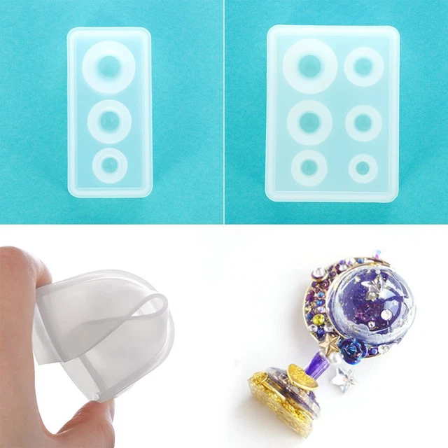 DIY Jewelry Making Resin Casting Epoxy Resin mould Sphere Shape Silicone Mold