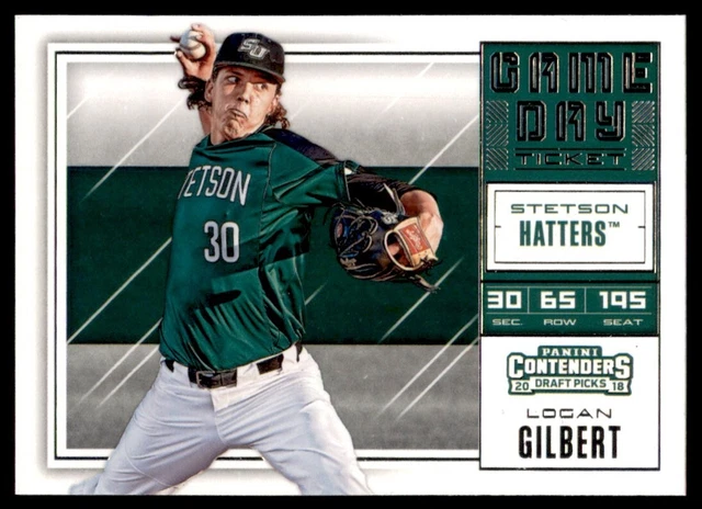 2018 Panini Contenders Draft Picks Game Day Tickets Logan Gilbert Stetson