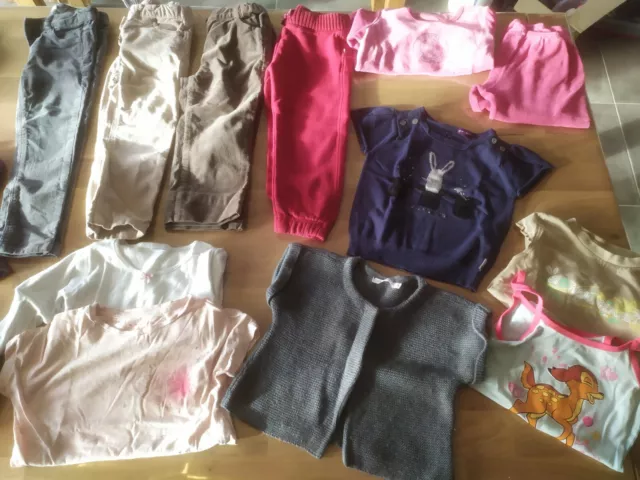 Lot n°10 vêtements pour fille 3 ans composé de marques