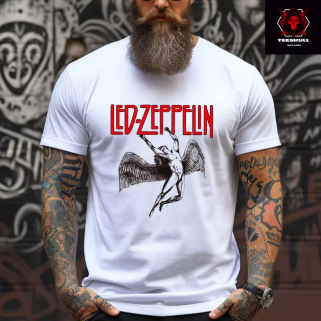 Led Zeppelin Heavy Metal Rock Band Tee Unisex Heavy Cotton T-SHIRT S-3XL 🤘