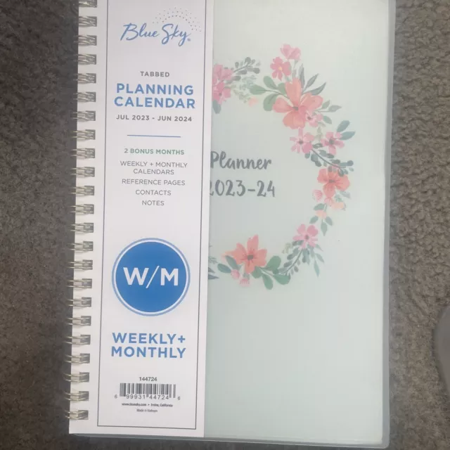 BLUE SKY 20232024 Academic Year Weekly and Monthly Planner, 5" x 8