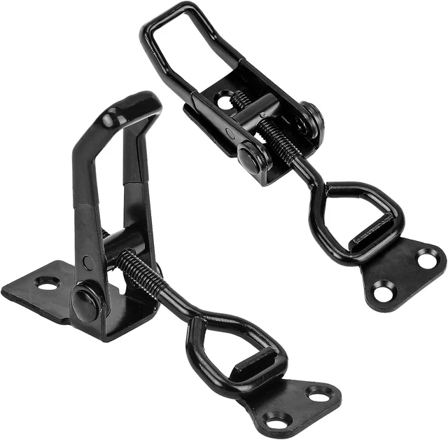 2 PCS Black Toggle Latch Clamp 300Lbs Heavy Duty Adjustable Toggle Clamp Pull La