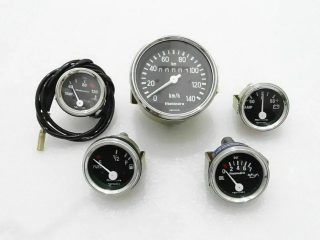 Fit For Willys Jeep Complete Speedometer With Mechanical Temp Gauge
