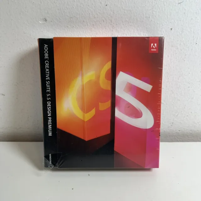 Adobe Creative Suite 5.5 CS5.5 Design Premium For Windows Full Retail=SEALED BOX