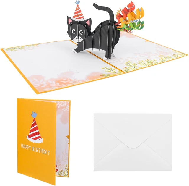 Huxters Lustige Geburtstagskarte Für Tante – „Jede Königin Katze Verdient Ihren Tag“, 14,8 Cm, Mit Gelbem Umschlag, Aus 350 G/m² Papier