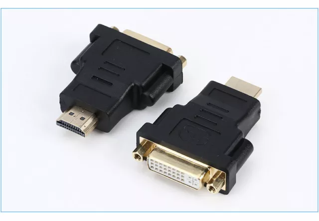 Adattatore convertitore da un HDMI maschio a un DVI-i dual link 24+1 pin femmina