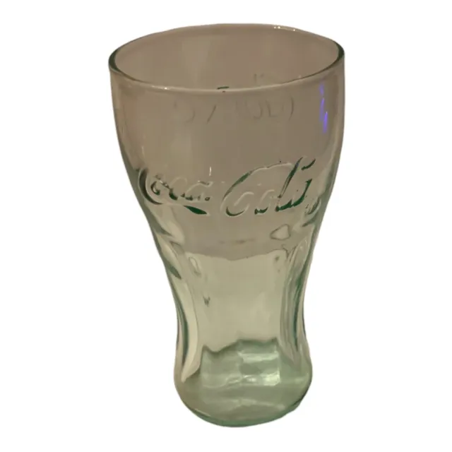 Vintage Coca Cola Glass - Green Coke Glass by Illinois Glass Co