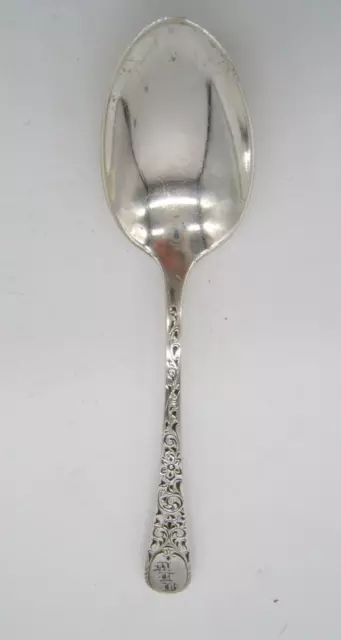 Birks Sterling Silver Fancy Handle 5 1/4” Spoon With Mono