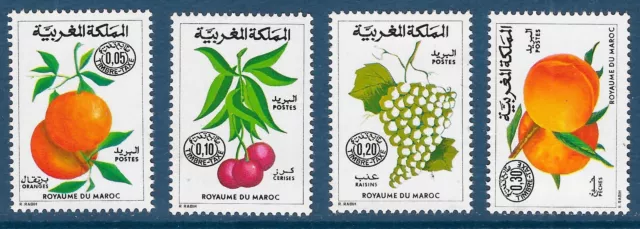 TIMBRE MAROC MOROCCO TAXE N°60** à 63**- Fruits - Orange - Cerise - Raisin -MNH 