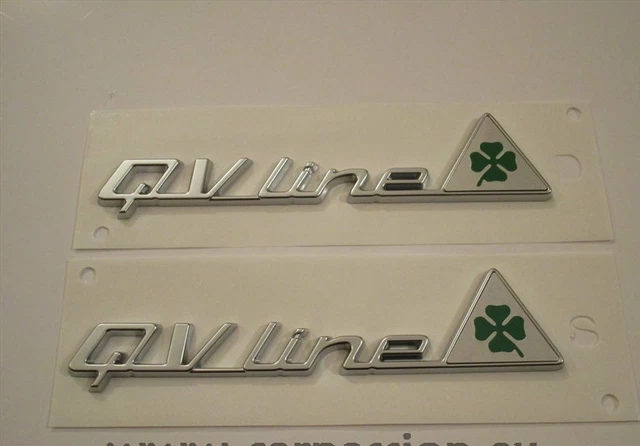 Emblème Original « Trèfle QV » Alfa Romeo | Référence 50522052 | Logo Badge De Calandre Ou Coffre