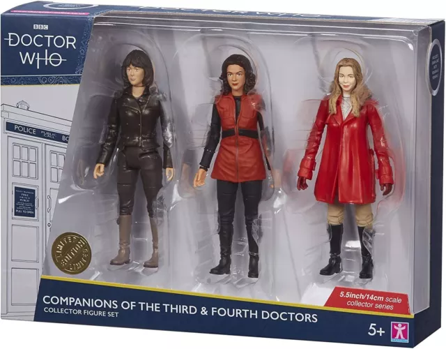 Doctor Who Compagnons De Troisième & Fourth Docteurs Collector Figurine Set