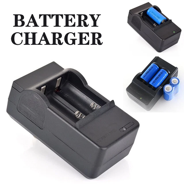 Universal 2 Slots Battery Charger for 16340 Lithium ion Rechargeable L