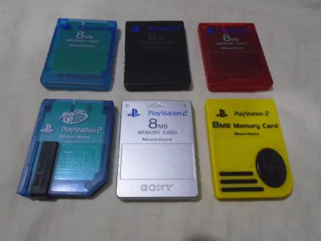 PS2 Official Memory Card Sony Playstation CHOOSE YOUR COLOUR