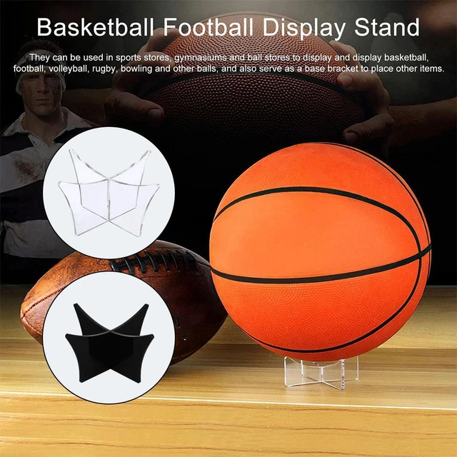 ACRYLIC DISPLAY BALL Stand for Basketball Football Soccer Bowling G6A8