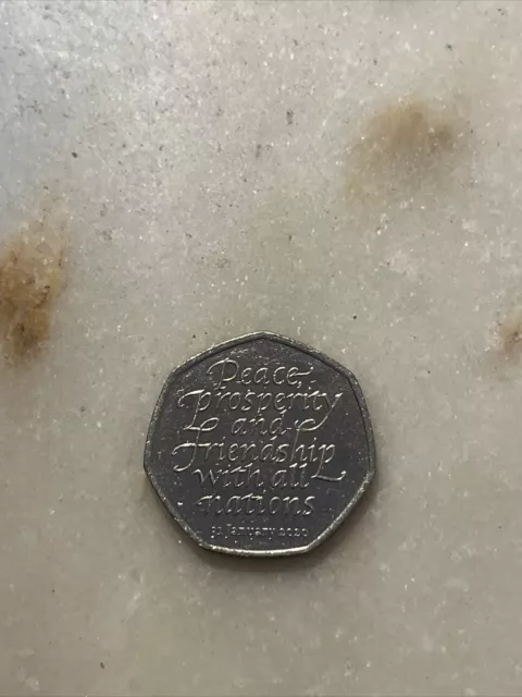 Rare Brexit 50p Coin Peace Prosperity 2020 Fifty Pence