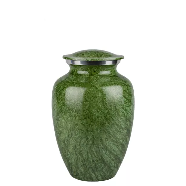 Perfect Memorials Small Brushed Green Cremation Urn