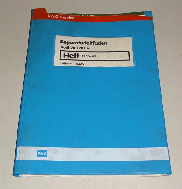 MANUALE OFFICINA AUDI V8/V 8 tipo D11/4C Assetto Freni Sterzo dal 1989