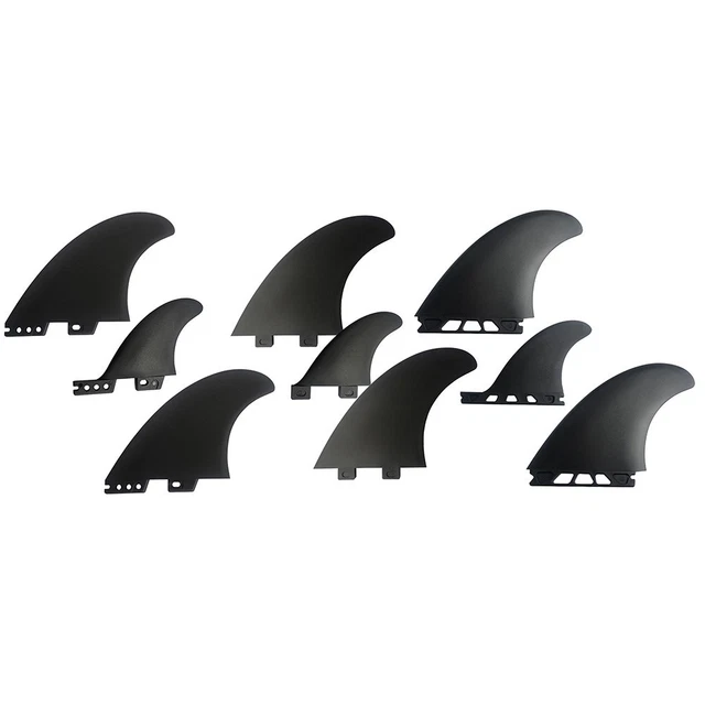 Ailerons De Surf Futures – JJ Florence M Alpha, Noir, Thruster, 5.9, Neuves