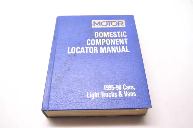 Motor 0-87851-883-5, 12408 Domestic Component Locator Manual 1995-96 Cars,