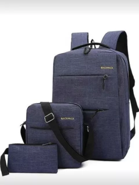 Laptop Backpack Mens Womens 17 in Work Bags Travel Waterproof USB Charging Port