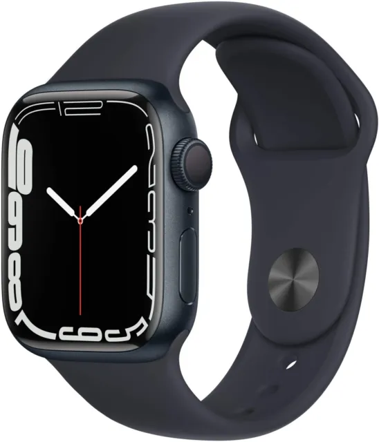 Apple Watch Series 7 41mm GPS Aluminiumgehäuse mitternacht Gut - Refurbished