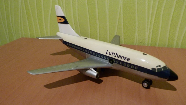 Jouet Ancien Avion En Tôle Boeing 737 – Made In Japan – RARE